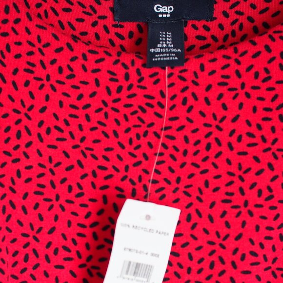 Gap | NWT Red Spaghetti Strap Red Blouson Midi Dress - Picture 3 of 5